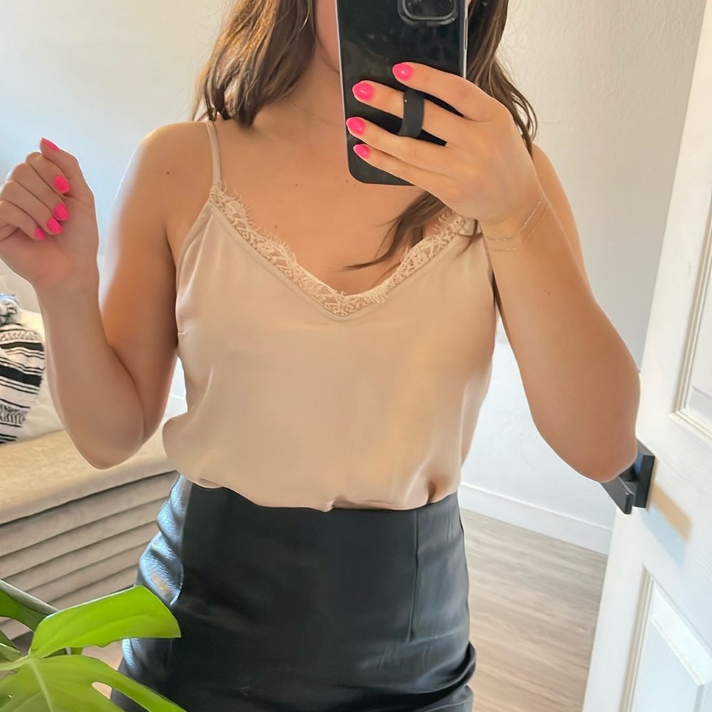 Lace and silk nude body suit